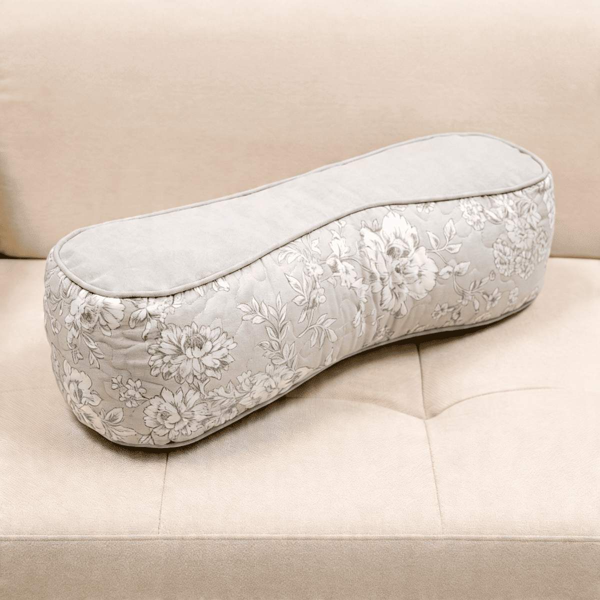 腰当クッション コットンキルト 約12×43cm [Jardin d'Argent