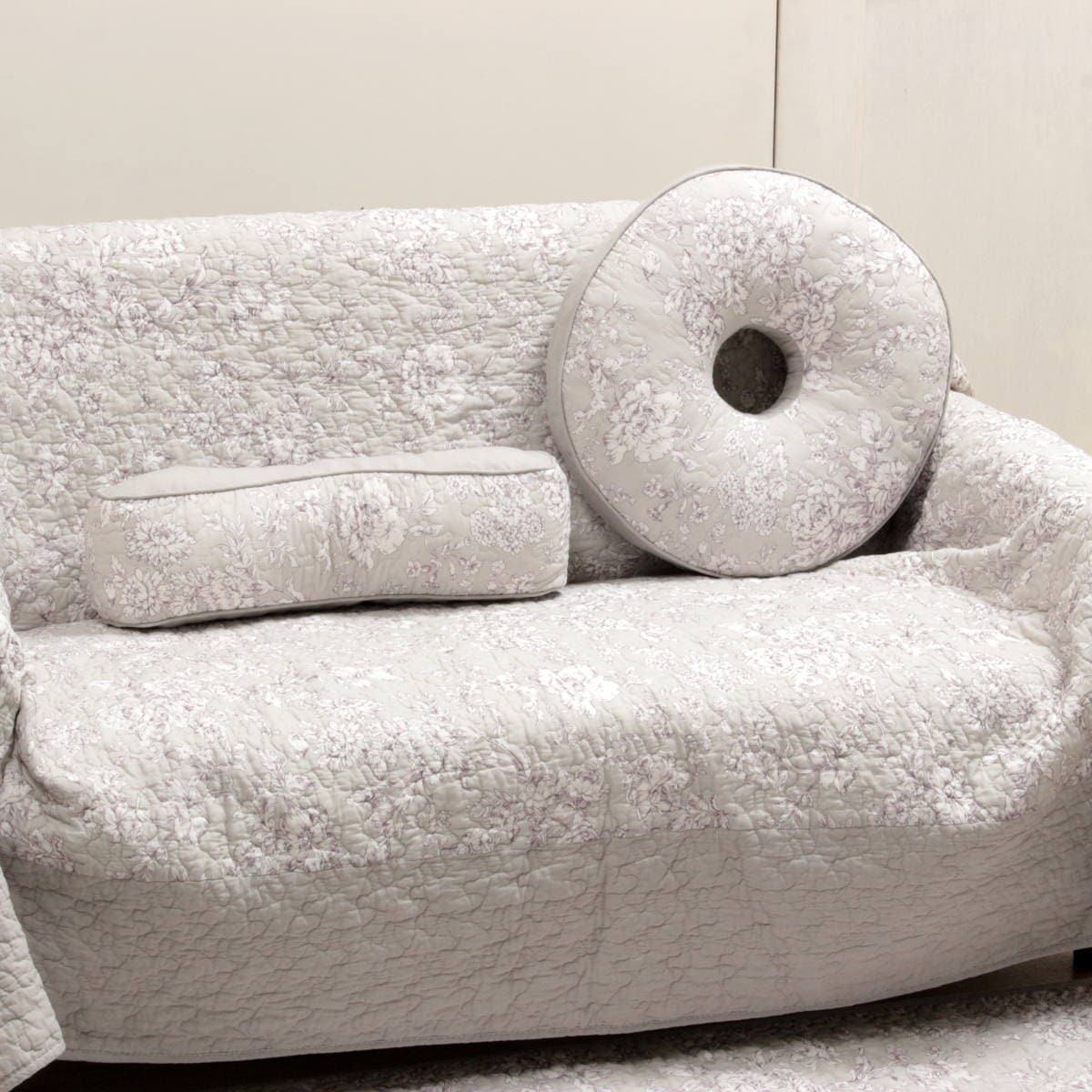 円座クッション コットンキルト 約40cm [Jardin d'Argent]｜インテリア