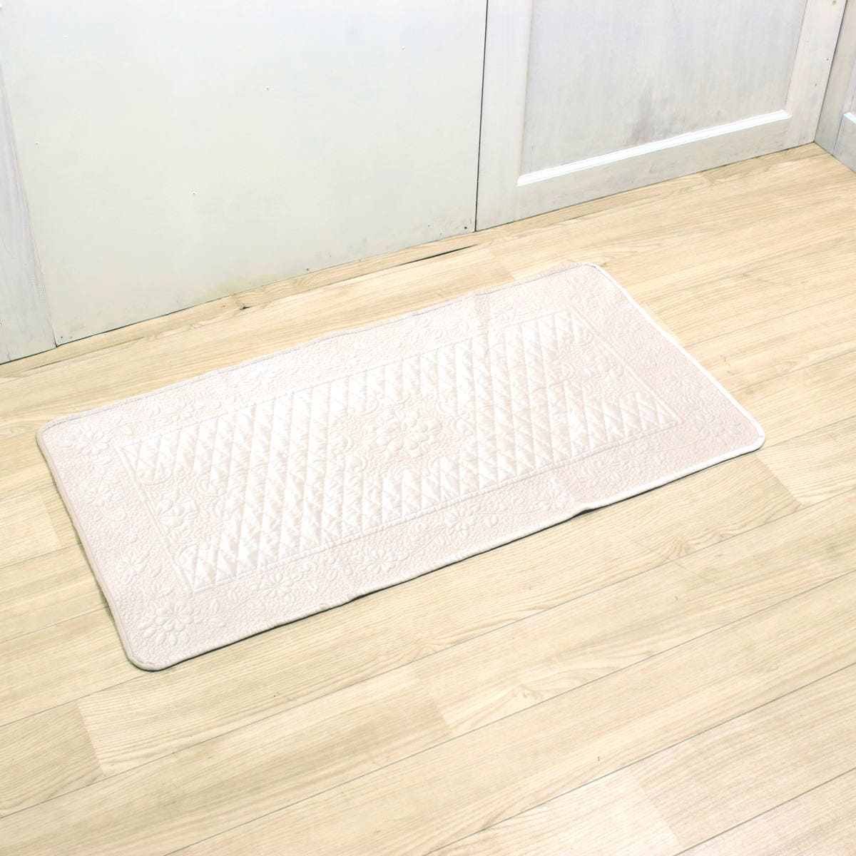 ベルベット調 キルティングロングマット 約60×120cm｜インテリアレース