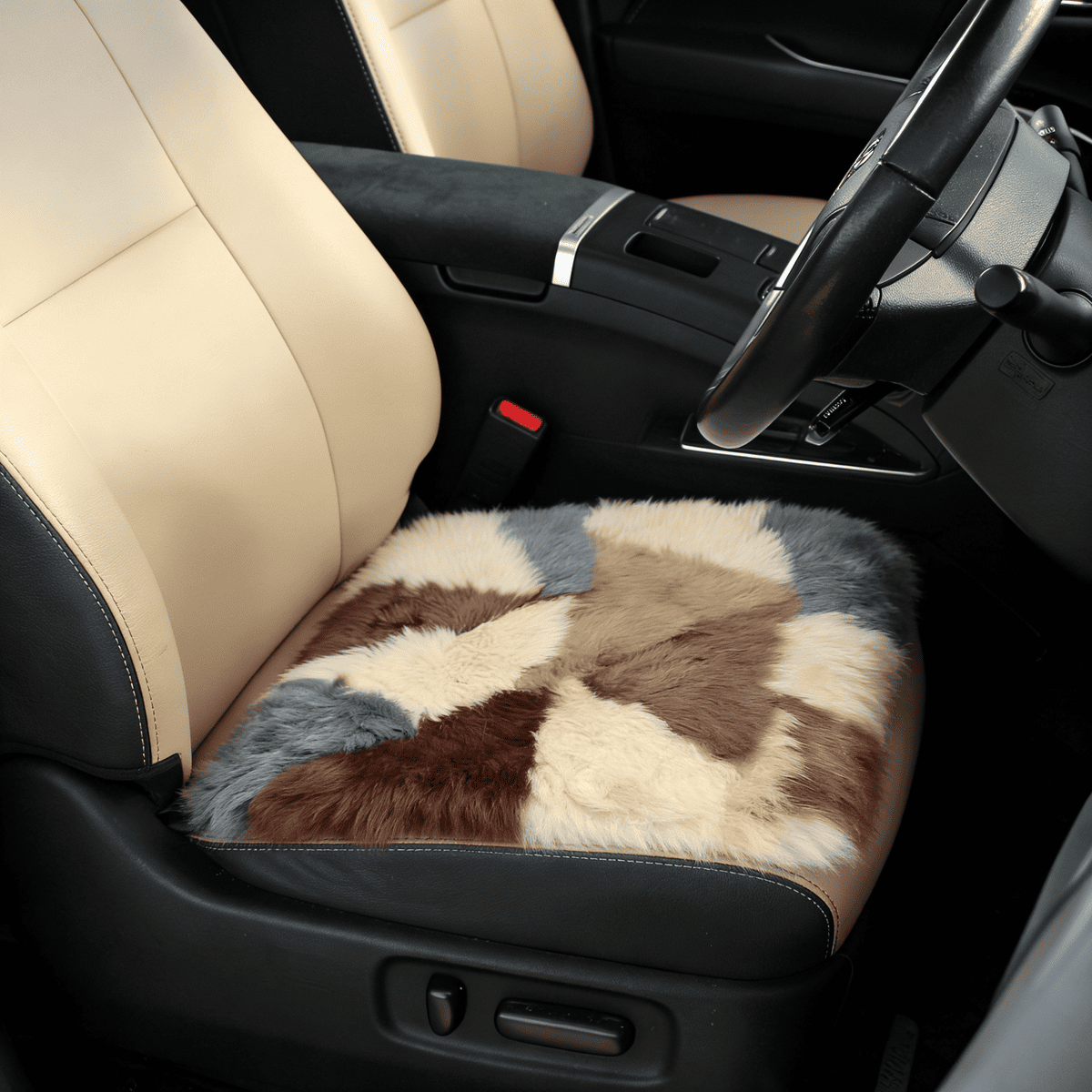 アミブル,インテリア,ムートン,シートクッション,パッチワーク