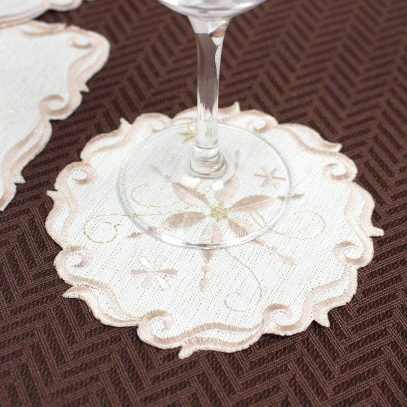 クリスマステーブルコーディネートのコースター