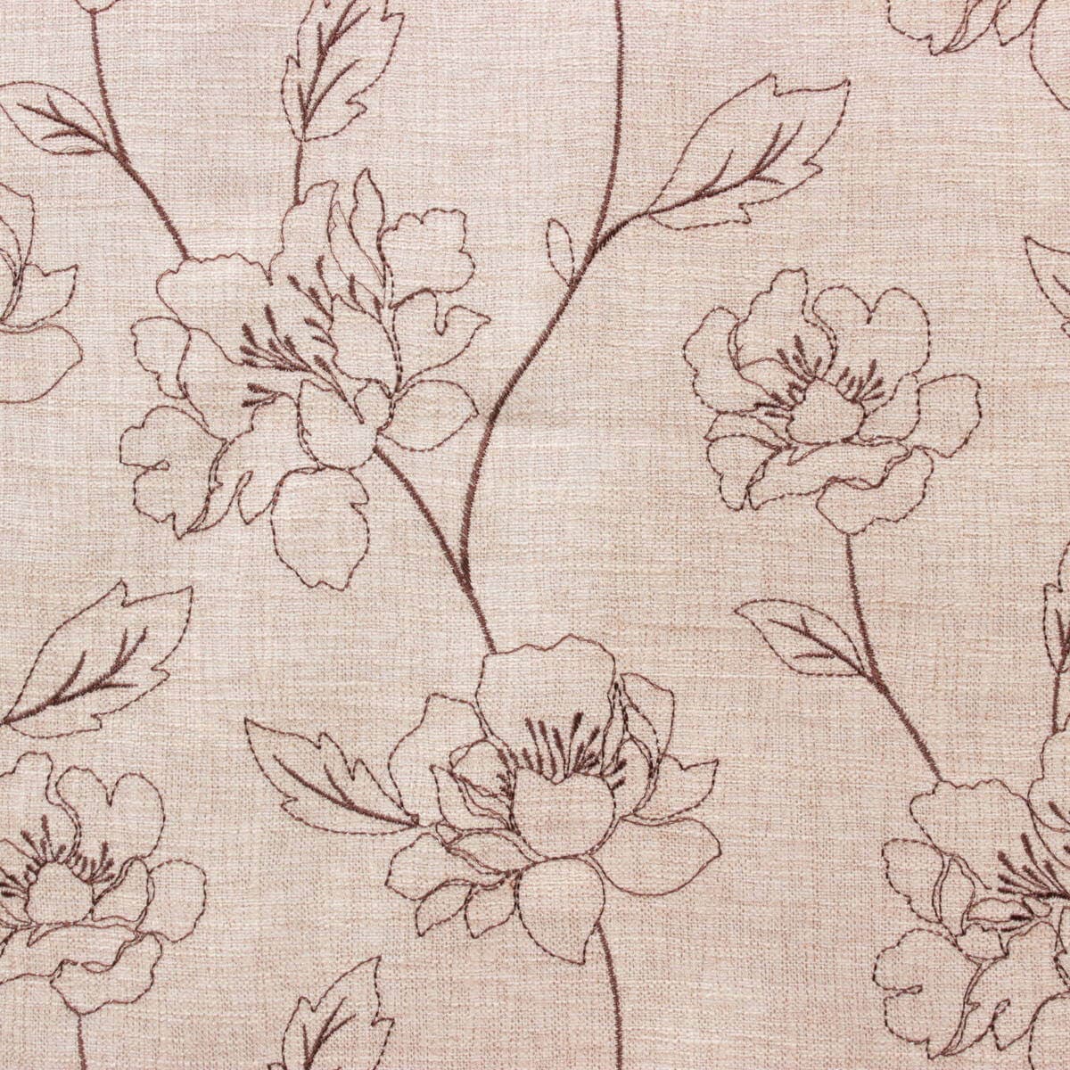 花柄刺繍 のれん 約85×90cm