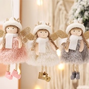 Xmas オーナメント 天使 約15×9×4cm