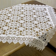 ギュピールレース テーブルクロス 約94×94cm