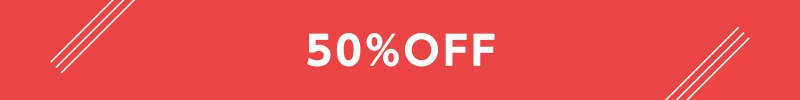 誕生祭＆夏のクリアランスWバーゲン50%OFF