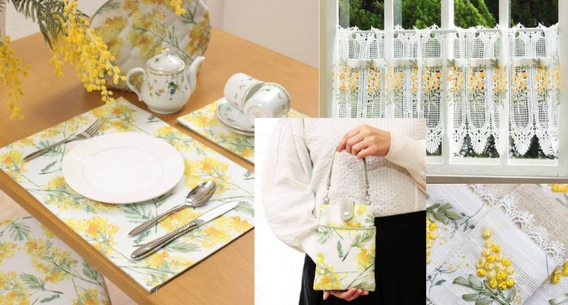 季節のお花 / amibrugge｜インテリアレース・テーブルクロス・うさぎ