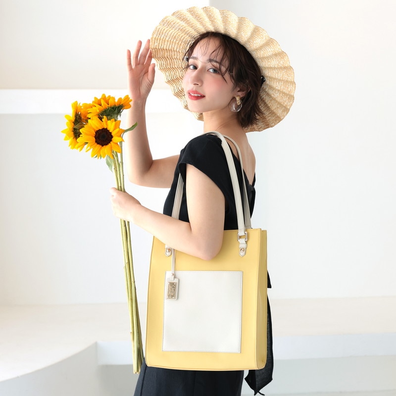Clelia | バッグ,トートバッグ |バイカラートートバッグ Clelia | バッグ,トートバッグ |バイカラートートバッグ