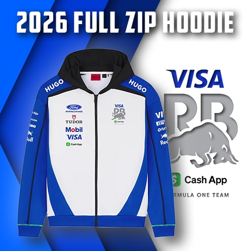 2026 レーシングブルズ チーム レプリカ フルジップ フーディ ユニセックス