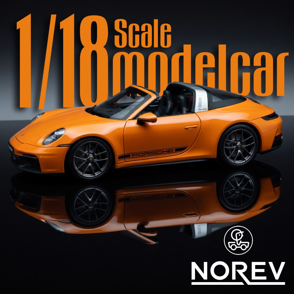 ノレブ 1/18 ポルシェ 911 タルガ 4 GTS Type 992.2 バハマ イエロー