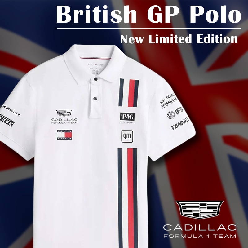 2026 キャデラック F1 チーム イギリスGP ポロシャツ ホワイト