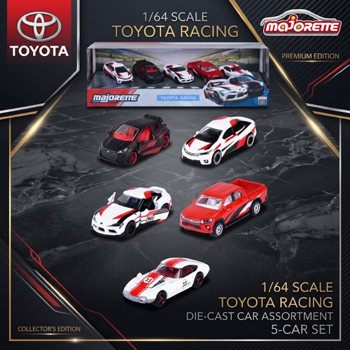 マジョレット 1/64 トリコロールボックス TOYOTA トヨタ レーシング ミニカー アソート 5台セット