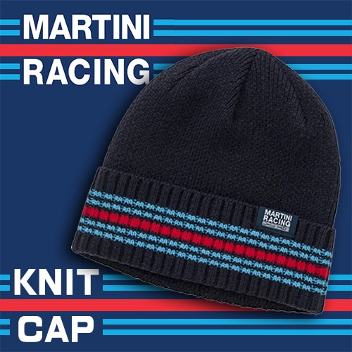 ポルシェ マルティーニ レーシング オフィシャル ニット キャップ ダークネイビー