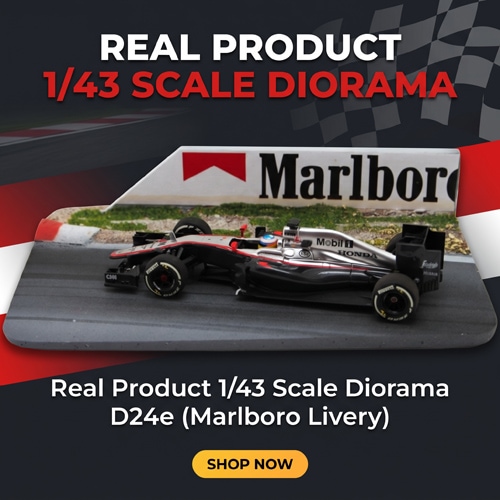 リアルプロダクト 1/43スケール ジオラマ D24e マルボロ