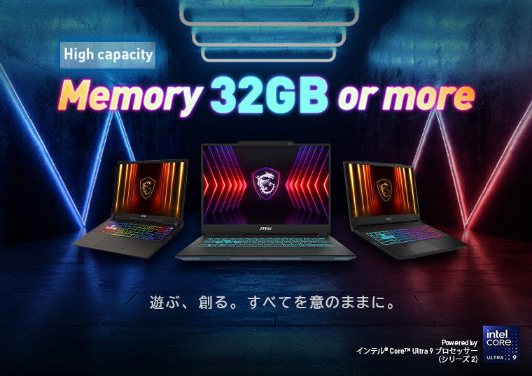 MSI 限定モデルPL62 7RC-265JP3爆速仕様3TBメモリ32GB MSI 限定モデルPL62 7RC-265JP3爆速仕様3TBメモリ32GB 【公式通販】