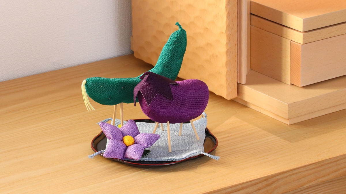 ちりめん飾り精霊馬
