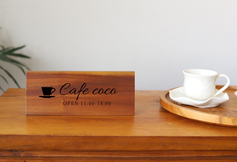 カフェや喫茶店のおしゃれなサインプレートの製作