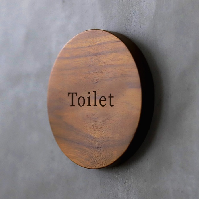 トイレ プレート 英語