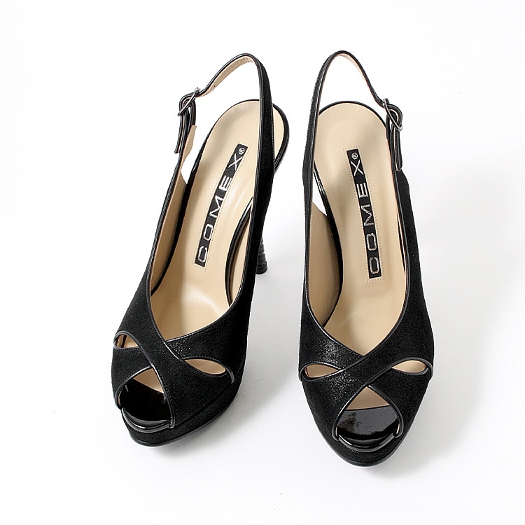 COMEX パンプス ハイヒール 本革 日本製 2026新作 オープントゥ