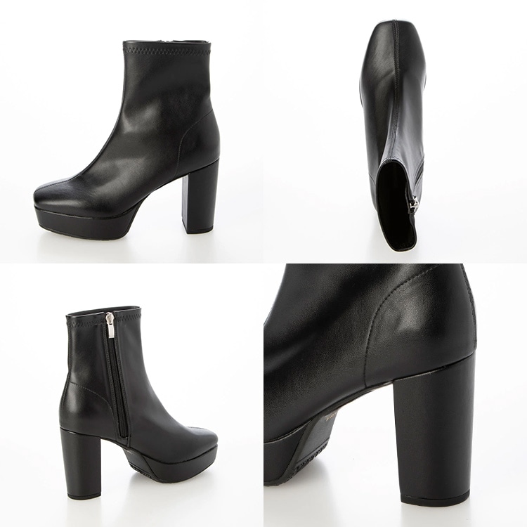 おしゃれなヒールブーツ 新品!! EZ EIZO エイゾーNo．17140 【送料無料】 24.0cm