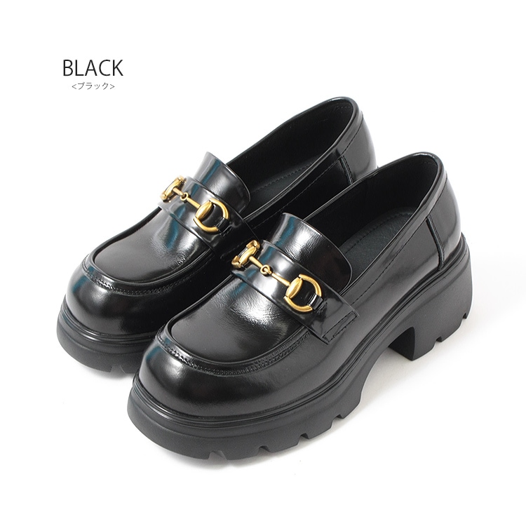 レザー ローファー 柔らか本革 軽量 ふかふか 厚底 ビットローファー