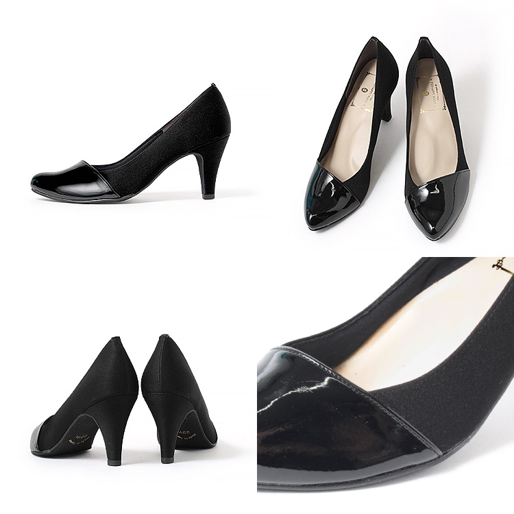 パンプス ヒール7cm 日本製 ハイヒール 2025新作 アーモンドトゥ