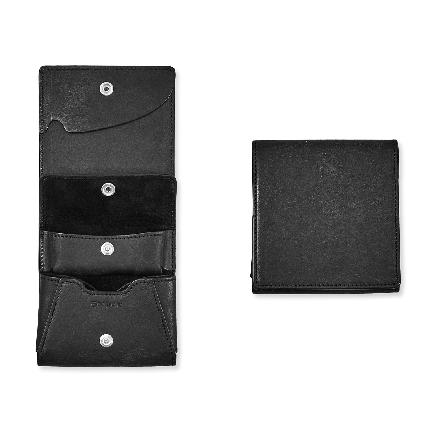 小さい二つ折り財布 プエブロレザー com-ono SLIM-005pb 薄型で扱い