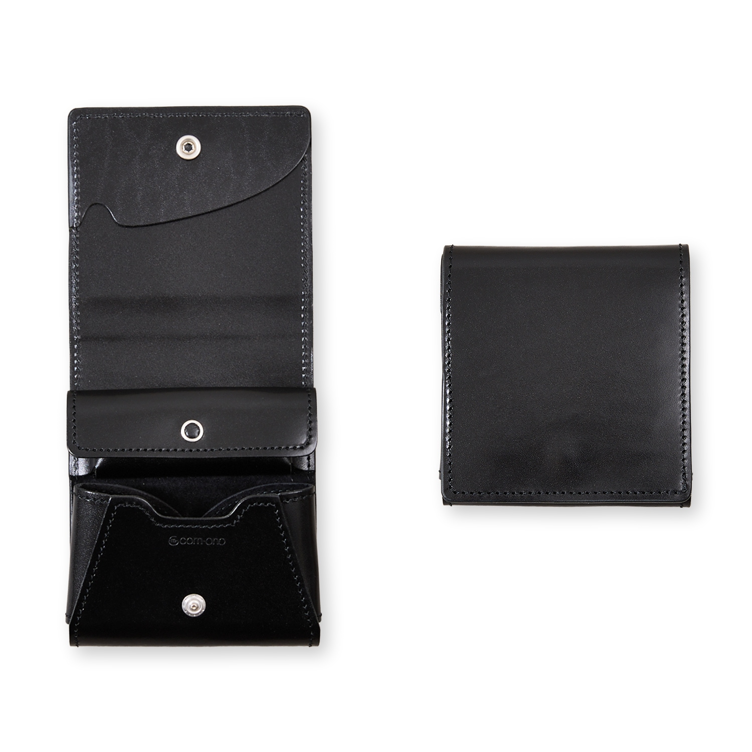 小さい二つ折り財布 プエブロレザー com-ono SLIM-005pb 薄型で扱い