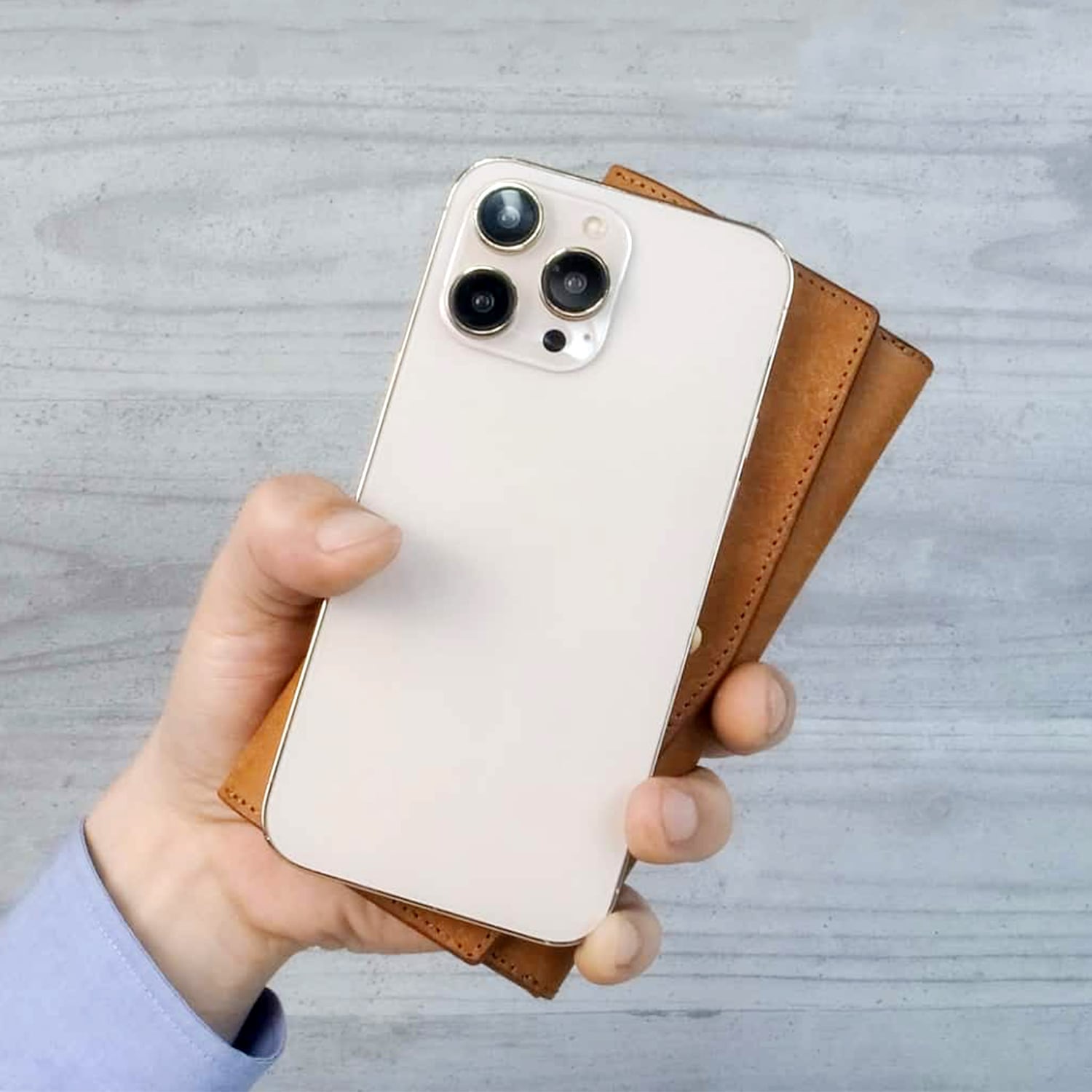 スマホと比べた長財布