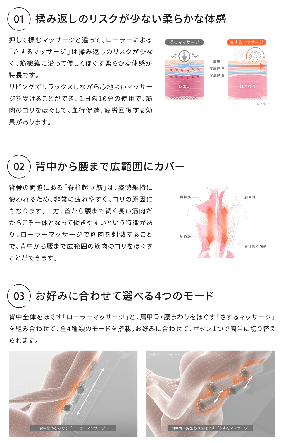 &MEDICAL アンドメディカル buno ブノ/丘 背もたれクッション型