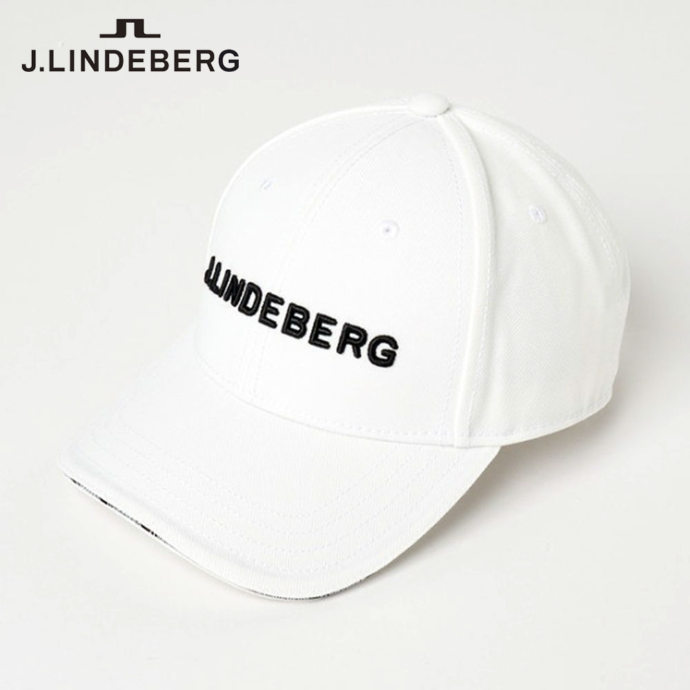 ロゴツイルキャップ　WHITE【J.LINDEBERG】