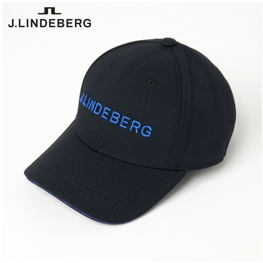 ロゴツイルキャップ　BLACK【J.LINDEBERG】