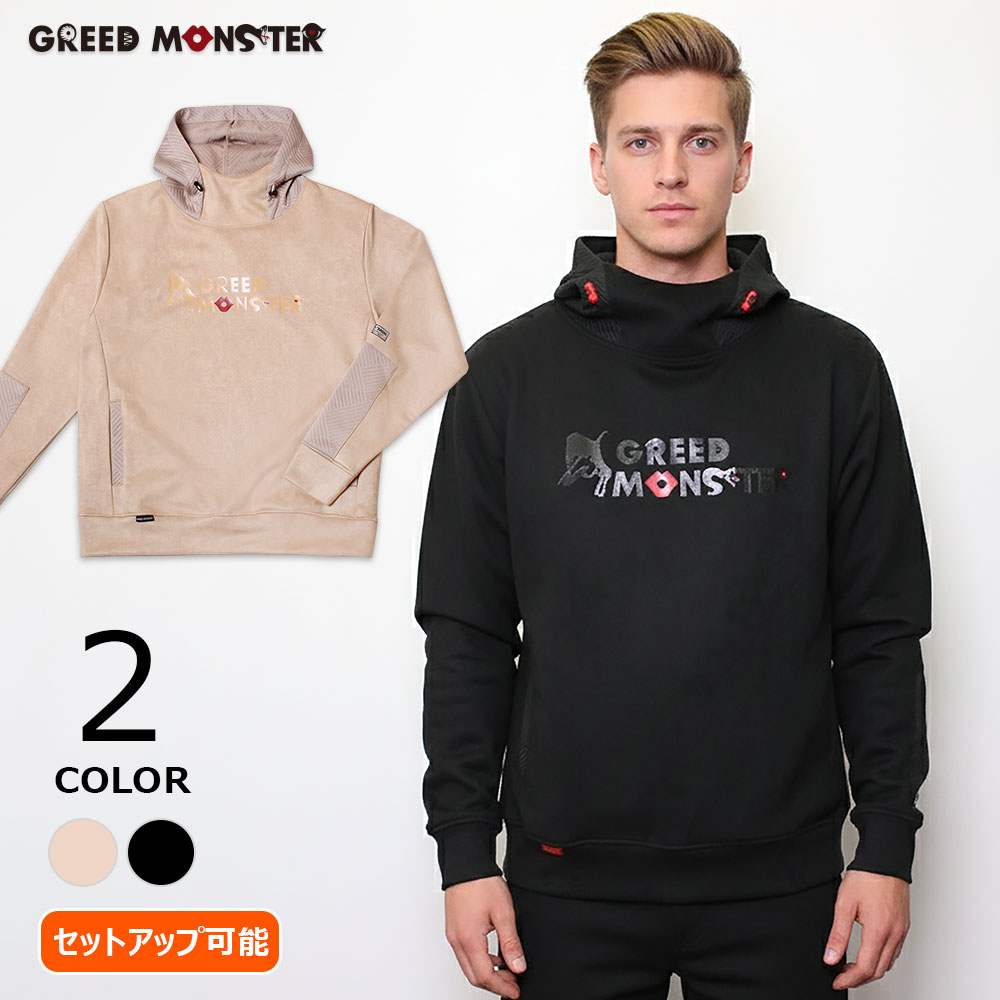 フェイクスウェードプルオーバーパーカー【GREED MONSTER】