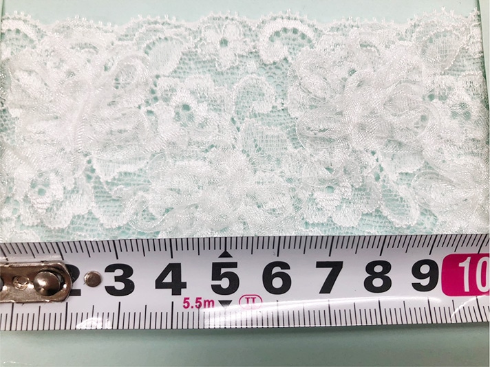 【春に◎】レア MIYA.CO. （ミヤコ）リボン刺繍 コート 主役級 上質素材 103-A8374SE<br>舶来細巾ストレッチリボン刺繍 6cm巾 | 付属品、小物