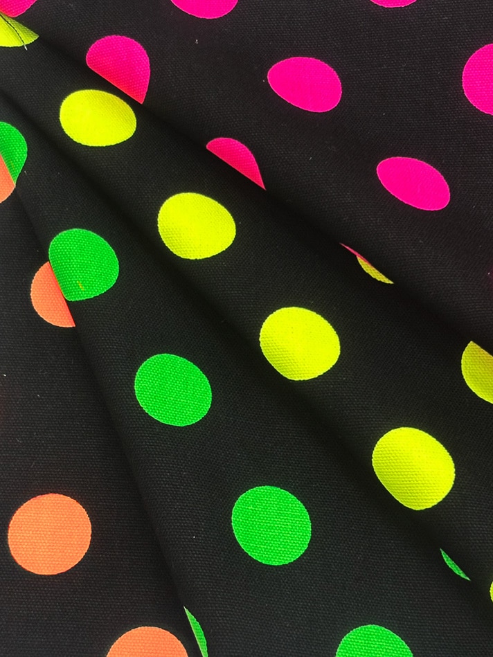 700323<br>水玉蛍子 オックス プリント | 生地,綿（コットン