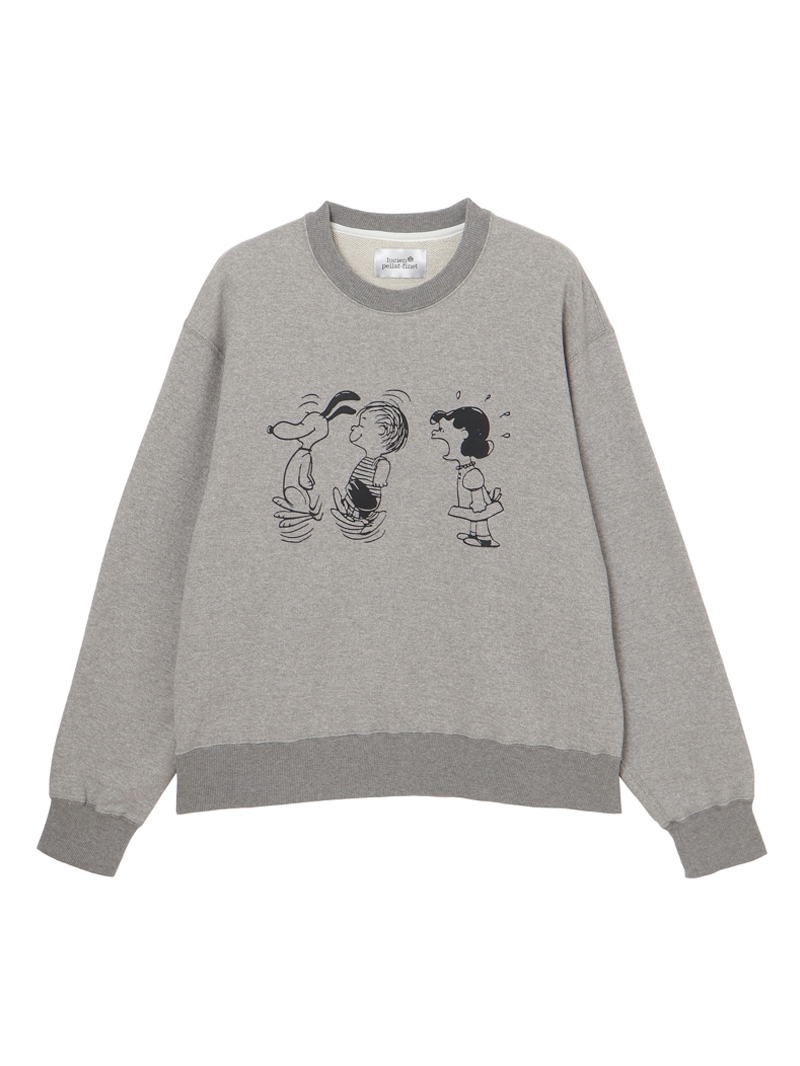 ＜PEANUTS＞ユニセックス フレンチテリー クルーネック