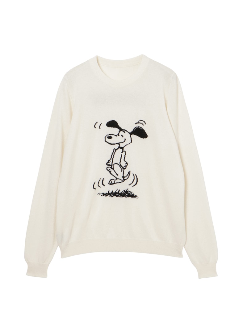 ＜PEANUTS＞ユニセックス カシミヤ リブセーター