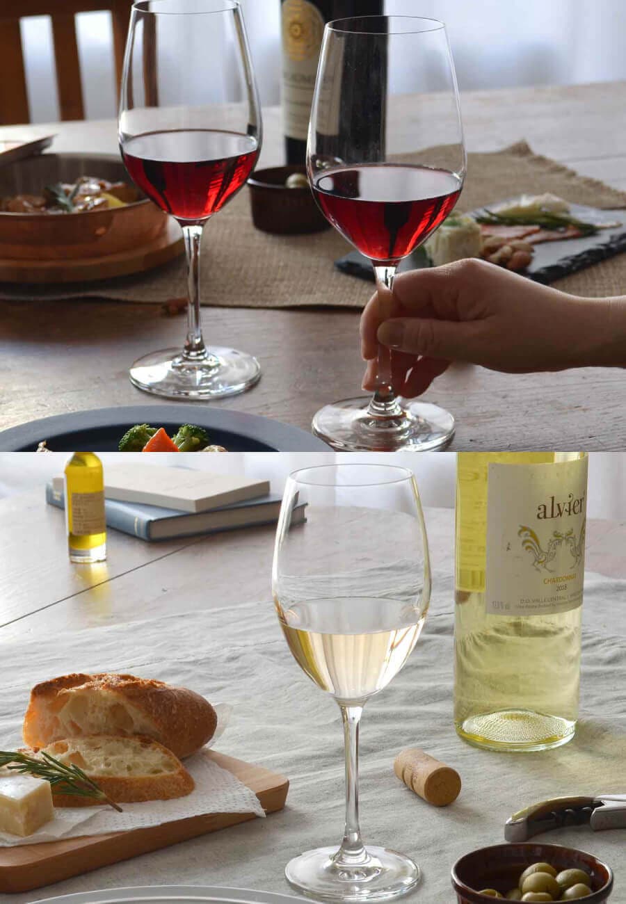 東洋佐々木ガラス ディアマンとパローネのワイングラス比較