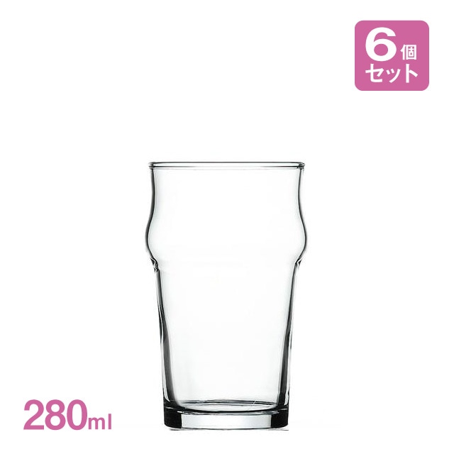 ビアグラス ノニック ハーフパイント 280ml 6個入