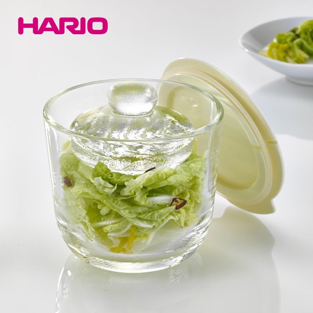 ハリオ ガラスの一夜漬け器 GTK-S ホワイト（ATK7801）1-0287-0801