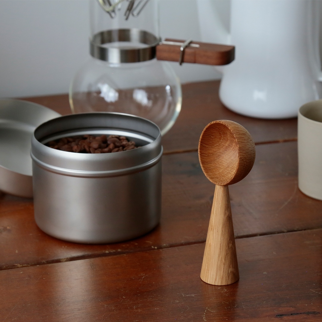 コーヒーメジャースプーン、コーヒーフィルタースタンド （四十沢木材