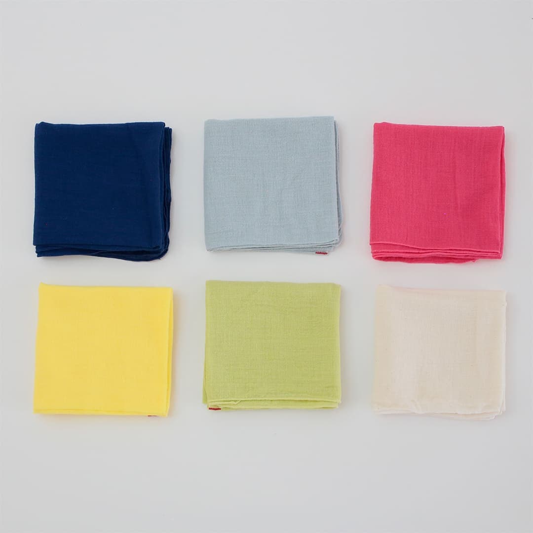 カラーハンカチ （ao）