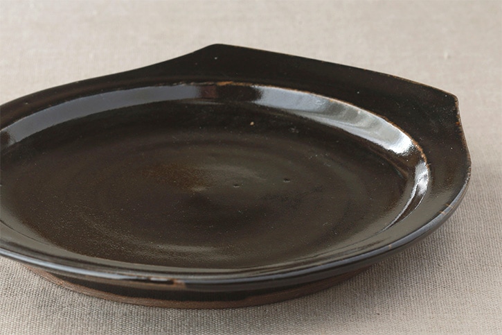楕円形皿 （福光焼）
