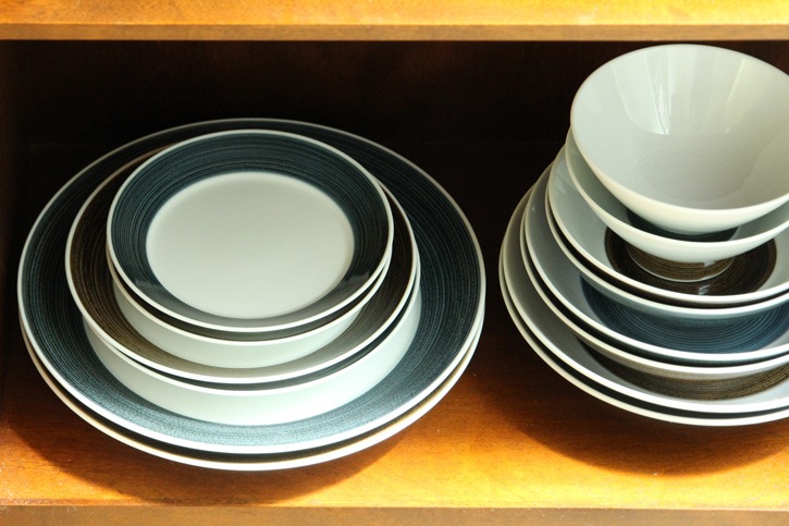 波佐見焼き 白山陶器 お皿 麻の糸シリーズ 4枚セット - 食器