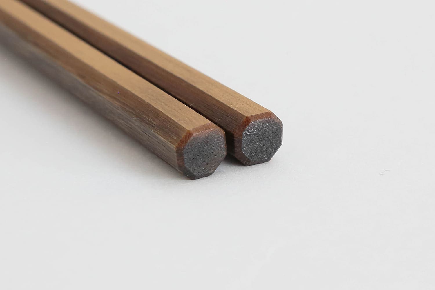 京都　清水銘竹　白竹　八角拭漆　箸 （箸蔵まつかん）