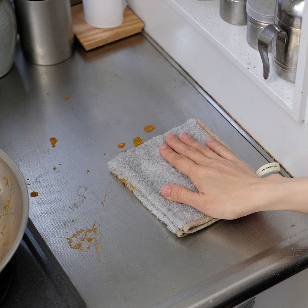 油汚れを落とす台所ふきん （倉敷意匠）