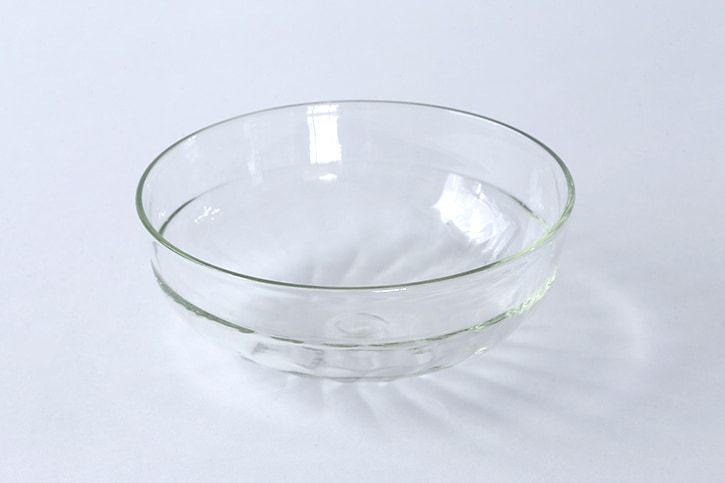 くるみガラス　モール小鉢 （ガラス工房 橙）