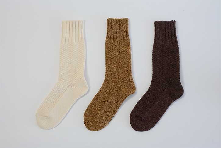 ウールコットンブーツソックス （西口靴下）