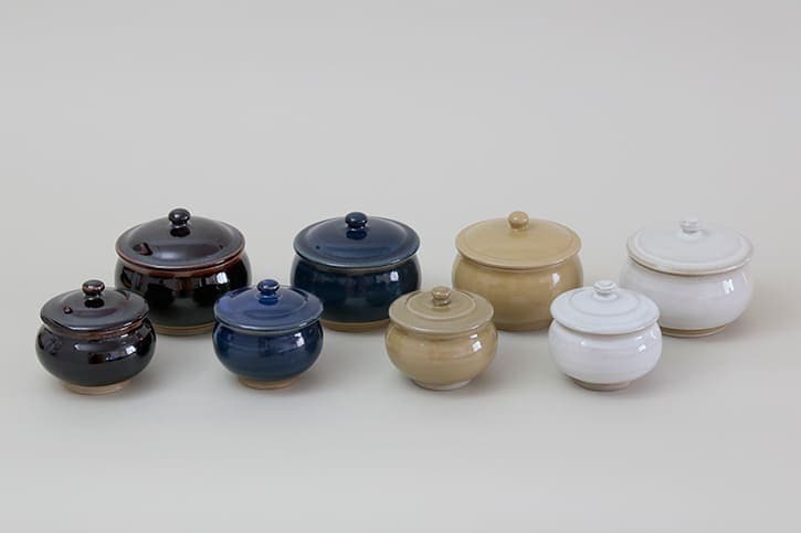 蓋つぼ　ガス・電気窯（石州嶋田窯）