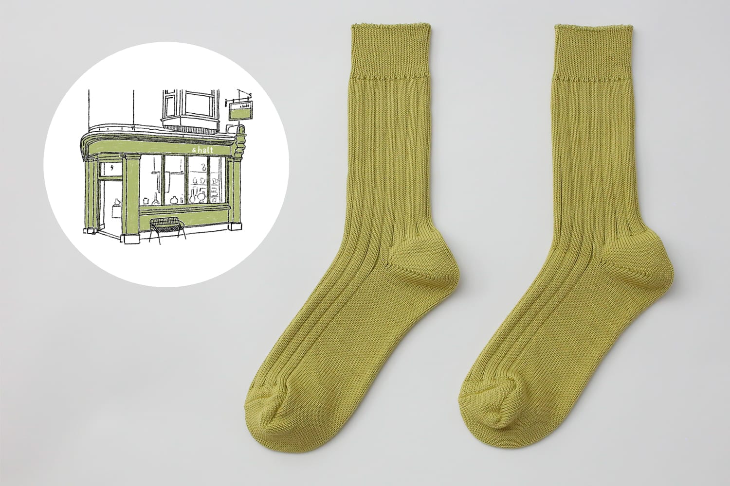 エジプトコットンリブソックス （西口靴下）