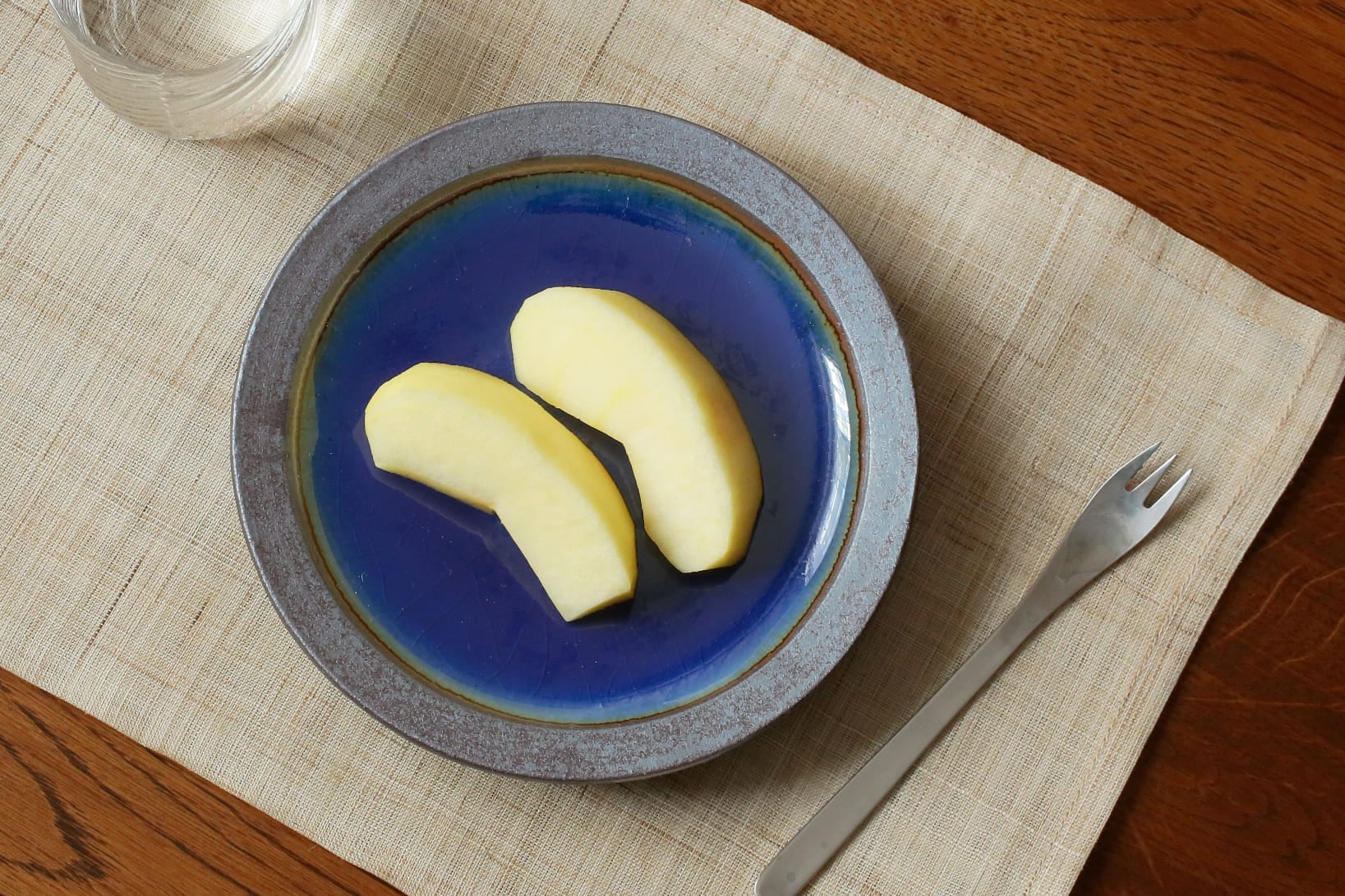 縁鉄砂呉須釉皿 （出西窯）